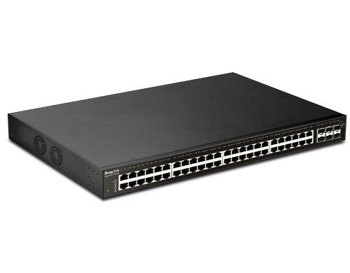 Draytek VigorSwitch P-2540 :48 PoE Ports Layer 2+  managed, 6xSFP+, 400W PoE+ Budget