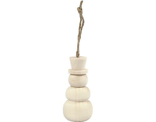 Creativ Company Holzaufhänger Schneemann 1 Stück, 7.8 x 3.3 cm