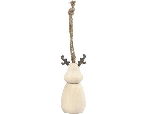 Creativ Company Holzaufhänger Rentier 1 Stück, 7 x 3 cm