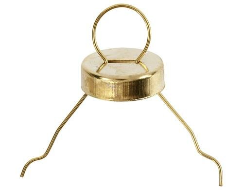 Creativ Company Aufhänger für Kugeln 25 Stück, 13 x 5 mm, gold