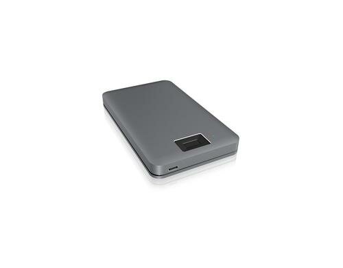 ICY BOX ext. 2.5 Gehäuse IB-246FP-C3 silber, USB 3.0 Type-C,Fingerabdruckversch.