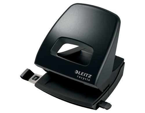 Leitz NeXXt Recycle Bürolocher 30 Blatt, schwarz