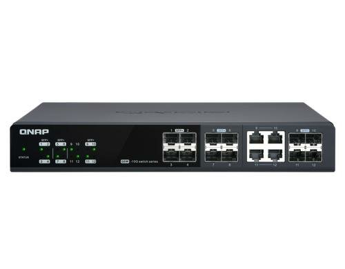 QNAP QSW-M1204-4C, Managed Switch 8-Port 10GbE SFP+, 4-Port 10GbE SFP+/RJ-45