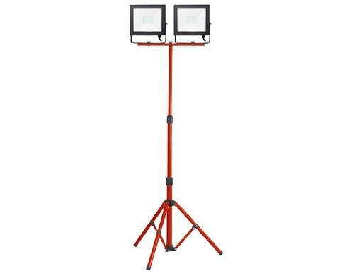 BRUTUS LED Strahler Worklight 2x50W 8000lm 6500K, IP65, Stativ