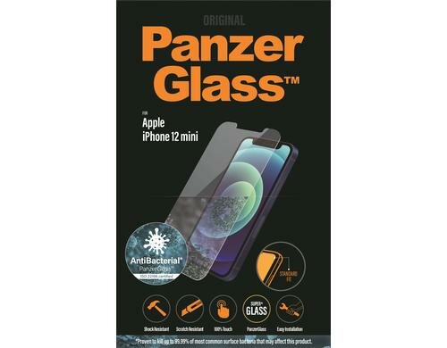 Panzerglass Displayschutz Standart Fit, AB für iPhone 12 mini