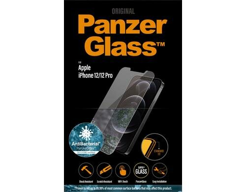 Panzerglass Displayschutz Standart Fit, AB für iPhone 12/12 Pro