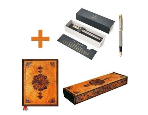 Kit Paperblanks Notizbuch und Stifteetui + Parker Rollerball