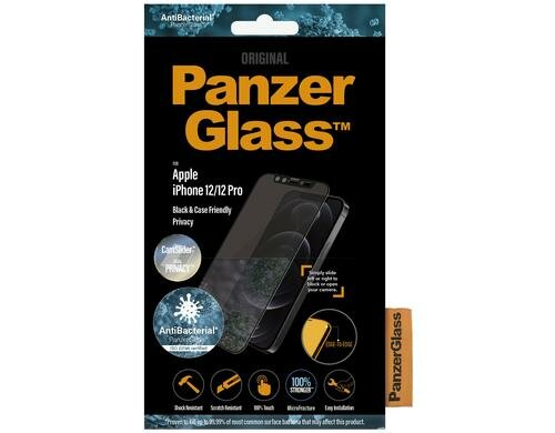 Panzerglass Displayschutz CF, CS,Pri, AB bl für iPhone 12/12 Pro