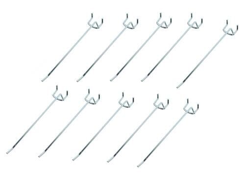 EP Einfachhaken für Lochwände 16cm Lochabstand 10mm - verzinkt, 10 Stück