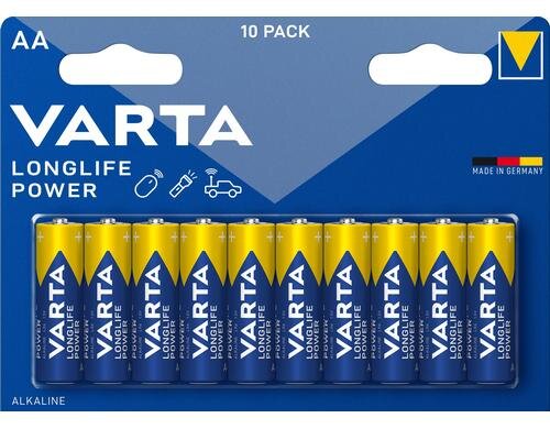 VARTA Longlife Power AA, 1.5V, 10Stk vergl. Typ LR06, MIGNON, AM3, AA