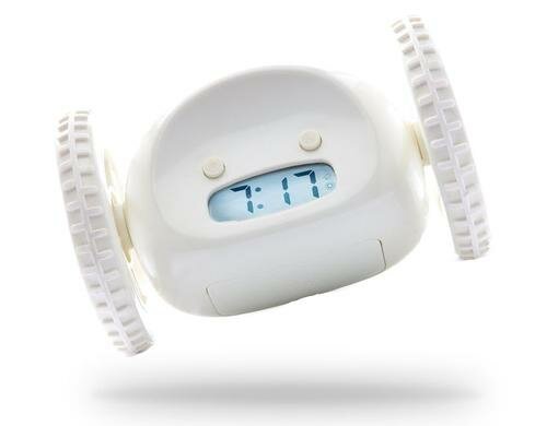 Clocky der flüchtende Wecker Weiss