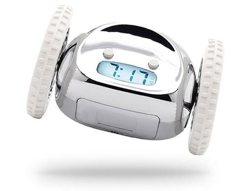 Clocky der flüchtende Wecker Chrome