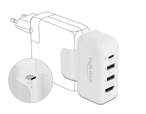 Delock Netzteiladapter für Apple Netzteil mit PD und HDMI
