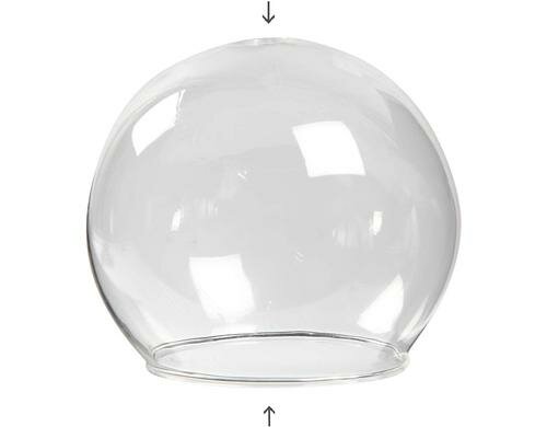 Creativ Company Glaskugel ohne Boden 4 Stück, 8 cm