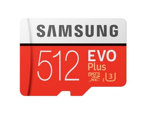 Samsung microSDXC Card Evo Plus 512GB UHS-I U3, Lesen: 100MB/s, Schreiben: 90MB/s