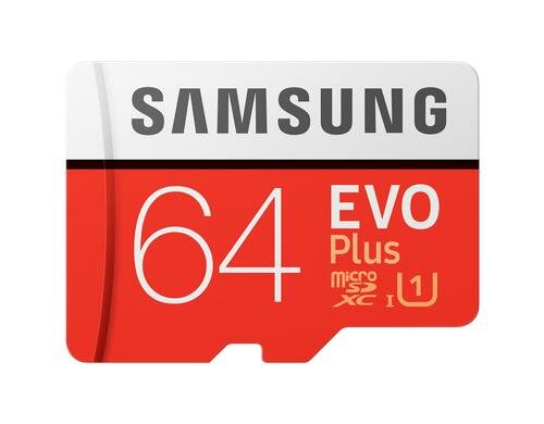 Samsung microSDXC Card Evo Plus 64GB UHS-I U1, Lesen: 100MB/s, Schreiben: 20MB/s