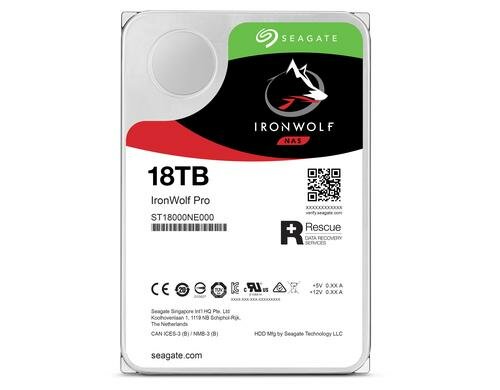 Seagate IRONWOLF Pro 18TB 3.5 7200rpm, 256MB Cache, 24x7, SATA 6GB/s