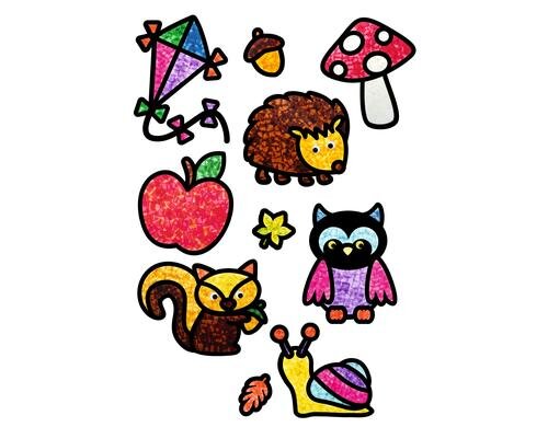 URSUS Fensterbild Suncatcher Herbst 8 Blatt, 12 Suncatcher