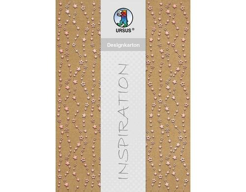 URSUS Designkarton Weihnachten Sterne 25 Blatt à 250g/m2, Format A4