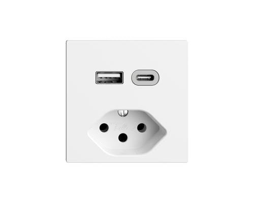 Feller EDIZIOdue Einsatz USB A+C weiss, 3A 1xT13 EB