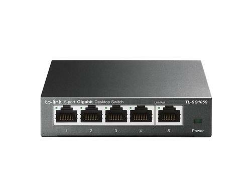 TP-Link TL-SG105S: 5 Port Desktop Switch 5 Gigabit-RJ45-Ports