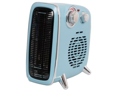 Eurom Retro Heizlüfter 1800W blau inkl Thermostat
