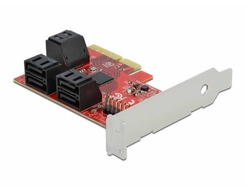 DeLock 6x SATA PCI-Ex4 Kontroller inkl. Low Profile Soltblech