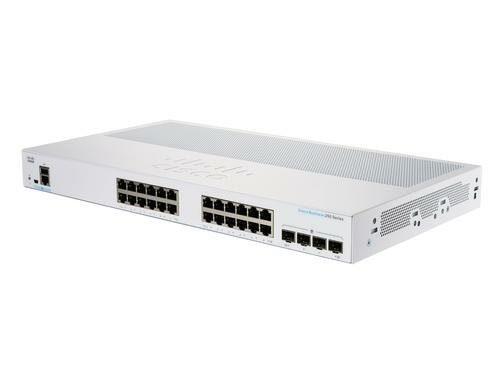 Cisco CBS250-24T-4G: 28 Port Smart Switch 24xGE, 4xGE/SFP Combo