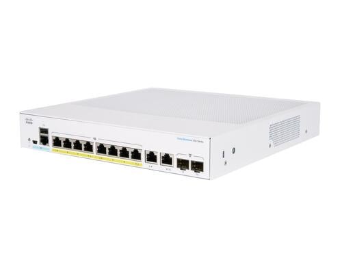 Cisco CBS350-8FP-E-2G:8 Port Managed Switch 8xGE, 8xPoE+ (120W), 2xGE/SFP Combo