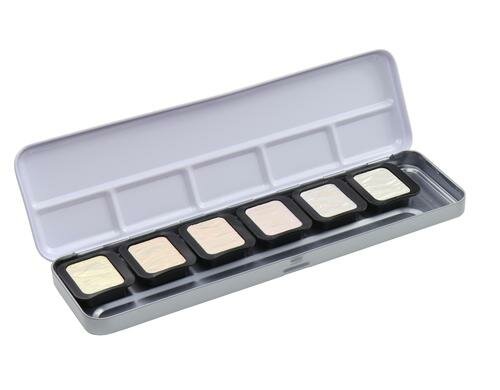 Finetec Aquarellfarbe Irisierend Pixie Dust 6 Irisierende Farben