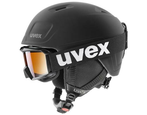 Uvex heyya pro SET (flizz LG black) black mat, 51-55
