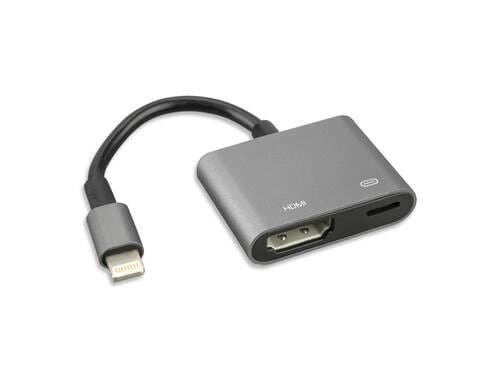 4Smarts Apple Lightning - HDMI Adapter 4K Support, Benötigt Strom über Lightning