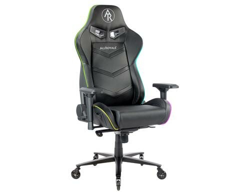 LC-POWER AR-GCRGB Gaming Chair RGB, schwarz, Rückenteil