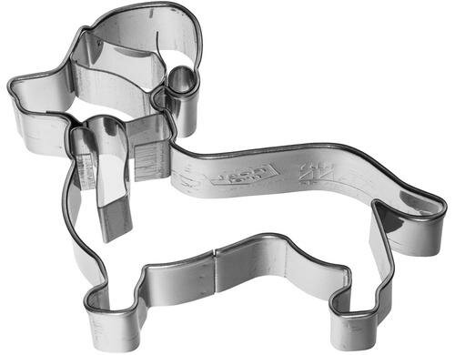 RBV Birkmann Ausstecher Weihnachtsdackel Grösse 7cm, Edelstahl, 1 Stück