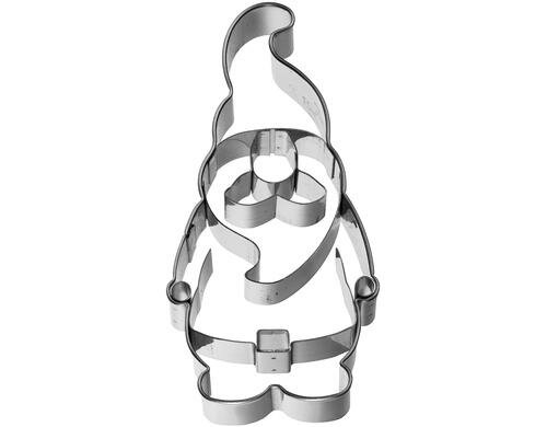 RBV Birkmann Ausstecher Weihnachtswichtel Grösse 9cm, Edelstahl, 1 Stück