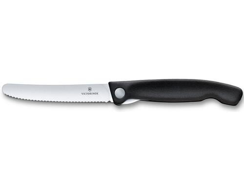 Victorinox Gemüsemesser 11cm faltbar schwar Wellenschliff