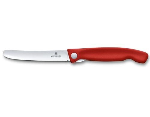 Victorinox Gemüsemesser 11cm faltbar rot gerader Schliff