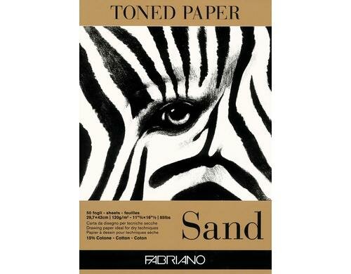 Fabriano Künstlerpapier Toned Sand A3 120g/m2, 50 Bl, Farbe: Sand