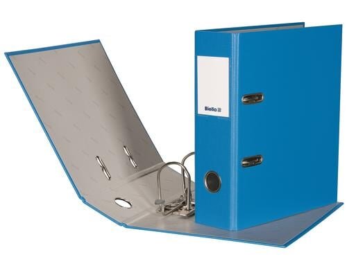 Biella Ordner Plasticolor A5 7 cm Mit Strong-Mechanik, Farbe: Blau