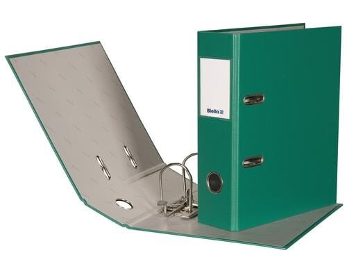 Biella Ordner Plasticolor A5 7 cm Mit Strong-Mechanik, Farbe: Grün
