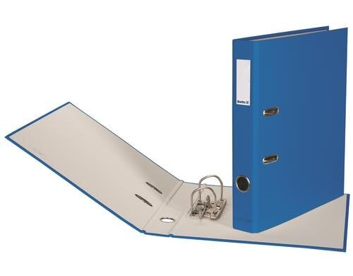 Biella Ordner Plasticolor A4 4 cm Mit Strong-Mechanik, Farbe: Blau