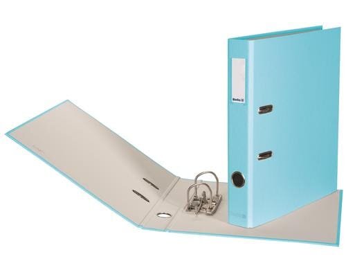 Biella Ordner Plasticolor A4 4 cm Mit Strong-Mechanik, Farbe: Hellblau