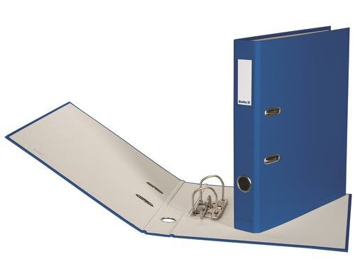 Biella Ordner Plasticolor A4 4 cm Mit Strong-Mechanik, Farbe: Dunkelblau