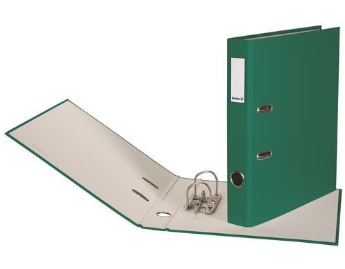 Biella Ordner Plasticolor A4 4 cm Mit Strong-Mechanik, Farbe: Grün