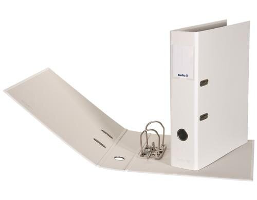 Biella Ordner Plasticolor A4 7 cm Mit Strong-Mechanik, Farbe: Weiss