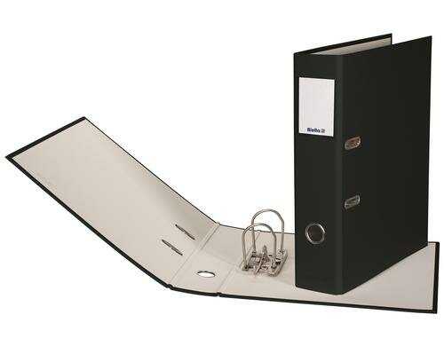 Biella Ordner Plasticolor A4 7 cm Mit Strong-Mechanik, Farbe: Schwarz
