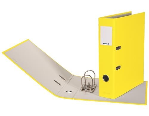 Biella Ordner Plasticolor A4 7 cm Mit Strong-Mechanik, Farbe: Gelb