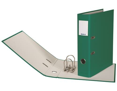 Biella Ordner Plasticolor A4 7 cm Mit Strong-Mechanik, Farbe: Grün