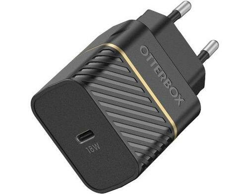 Otterbox Lagegerät Single Fast Charging USB-C, schwarz, 18W Fast Charge