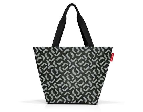 Reisenthel Einkaufstasche Shopper M 15 l signature black, 51 x 30.5 x 26 cm